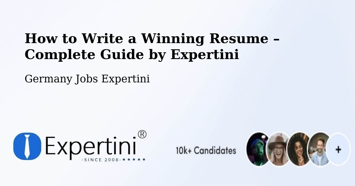 Resume Writing Guide for Job Seekers – Freilassing - Freilassing, Germany Jobs Expertini